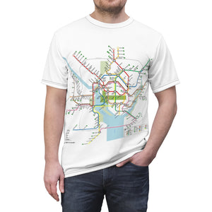 Washington Dc Metro Map Tee Shirt