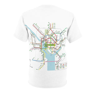 Washington Dc Metro Map Tee Shirt