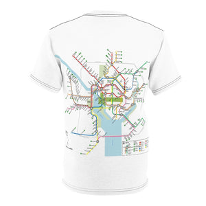 Washington Dc Metro Map Tee Shirt