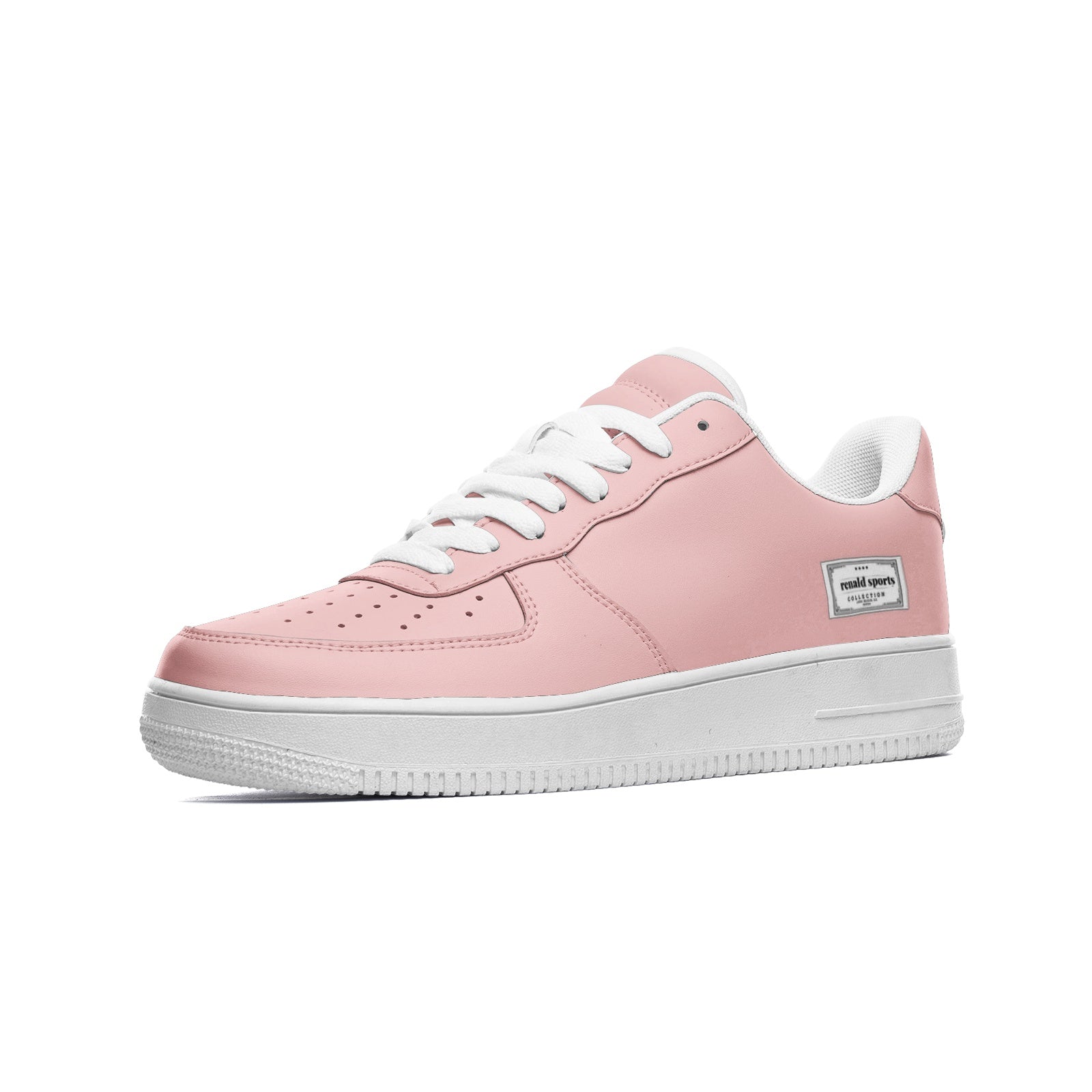 Renald Pink Low Top Leather Sneakers