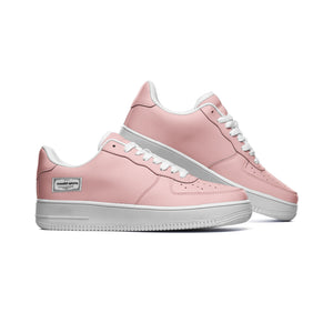 Renald Pink Low Top Leather Sneakers