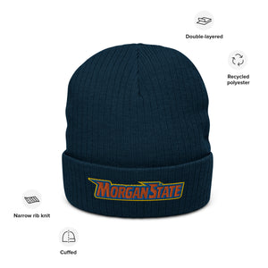 Morgan State Ribbed knit beanie